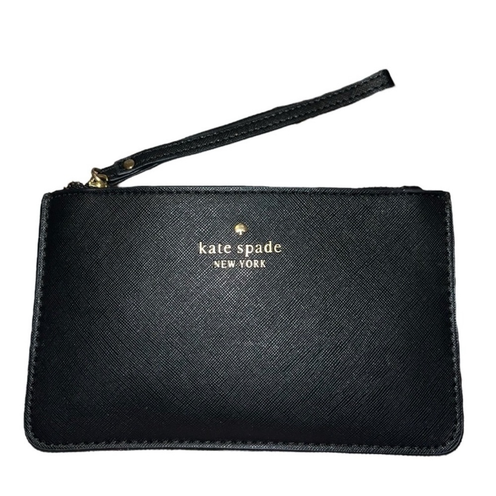 Kate Spade Black  Leather Wristlet